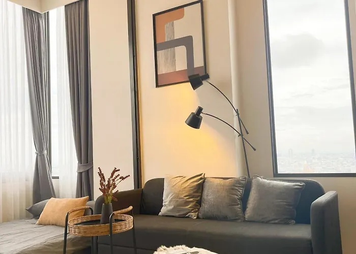2br Bts On Nut Siamese87 Two Bedroom Loft Hight Floor 24 Apartamento Bangkok